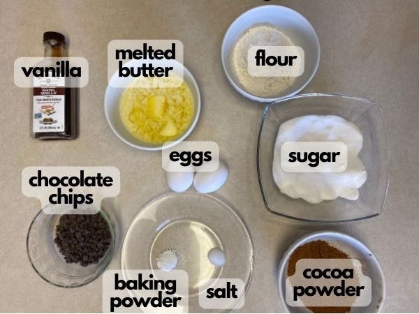 brownie ingredients