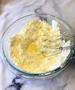 cream butter and powdered sugar for frosting