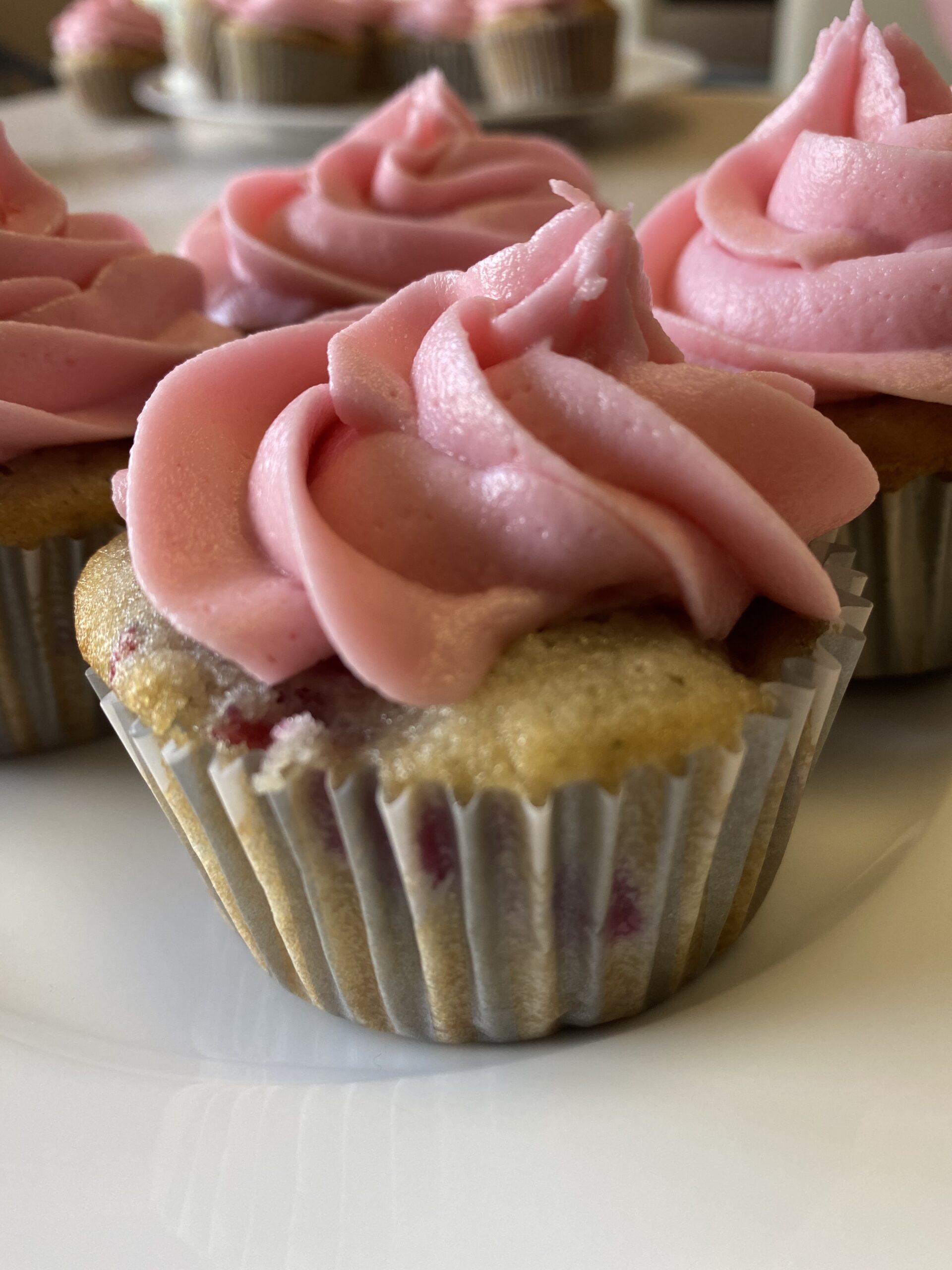 raspberry sorbet cupcakes