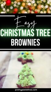 Christmas Tree Shaped Brownies Pin