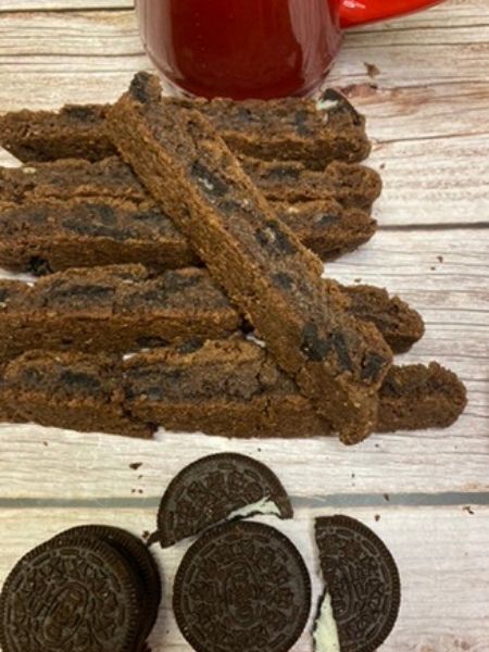 oreo cookie biscotti