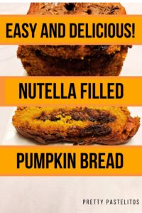 pumpkin bread nutella filling