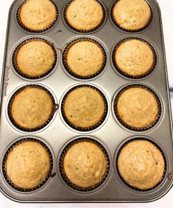 baked banana muffins