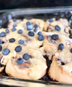 homemade blueberry cinnamon rolls no yeast