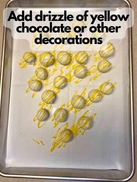 add decorations to Lemon Oreo balls