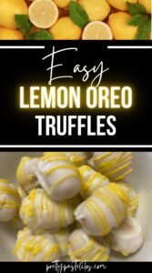 easy lemon oreo truffles pin