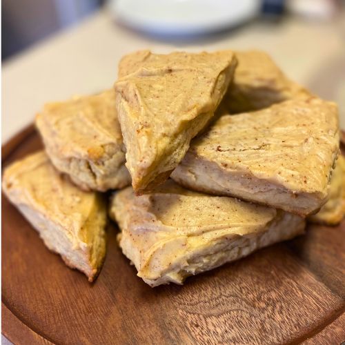 browned butter maple scones with browned butter maple glaze recipe