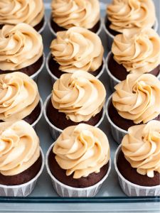 chocolate cupcakes with Bailey's frosting