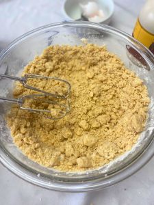 gradually add dry ingredients brown butter maple scones with brown butter maple glaze