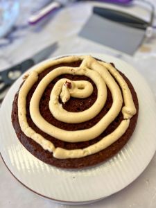 spiral inward frosting