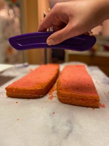 use cake leveler to divide layers in half strawberry lemon layer cake decorated