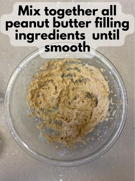 mix peanut butter filling ingredients