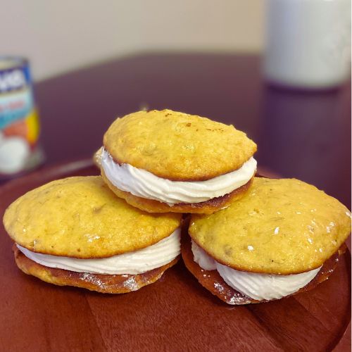 easy dairy-free banana coconut cream whoopie pies from a box recipe