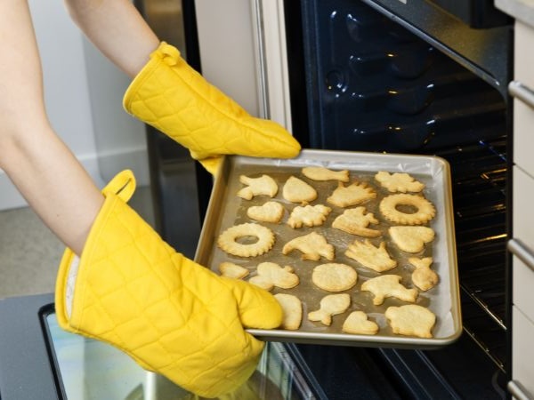 chilled cookie dough keeps its shape