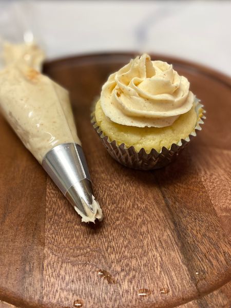 example of recipe with browned butter maple frosting