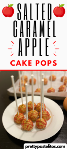 salted caramel apple cake pops recipe tutorial