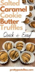 salted caramel cookie butter truffles pin