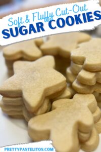 soft fluffy sugar cutout cookies recipe pin