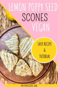 vegan lemon poppy seed scones pin