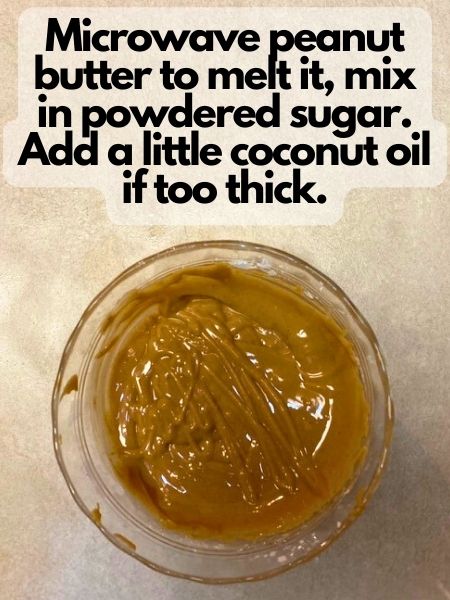 make peanut butter drizzle