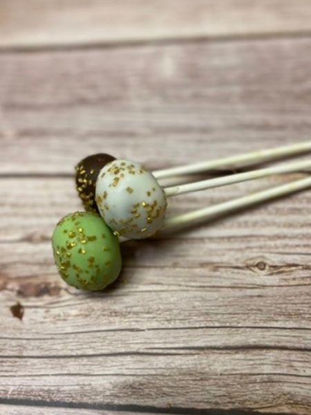 matcha cake pops