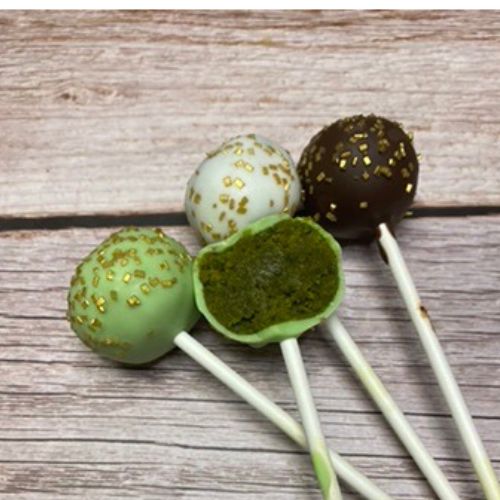 matcha cake pops