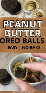 peanut butter oreo balls pin