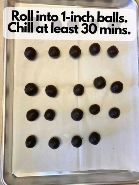 roll Oreo balls and chill