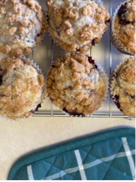 vegan blackberry muffins