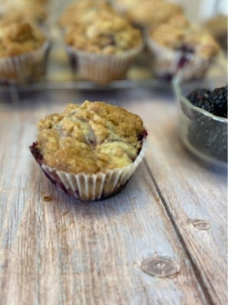 vegan blackberry muffins