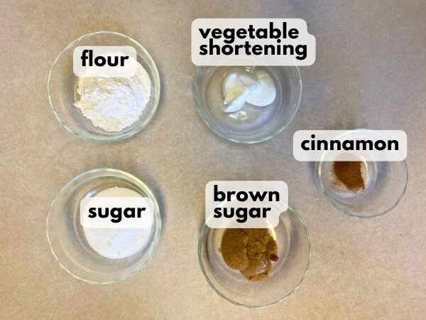 streusel topping ingredients