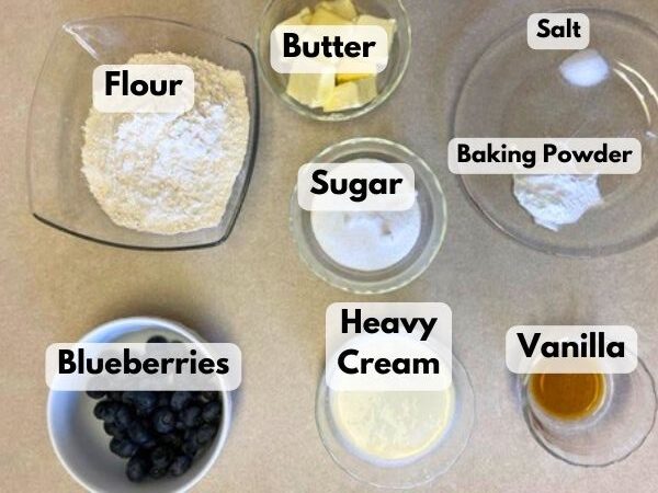 blueberry scones ingredients