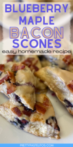 blueberry maple bacon scones pins