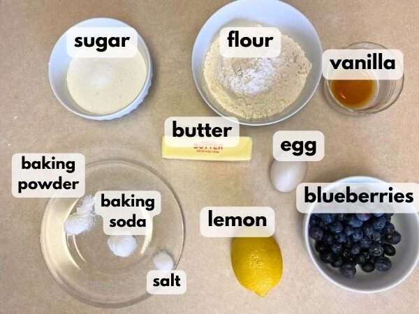 lemon blueberry cookies ingredients