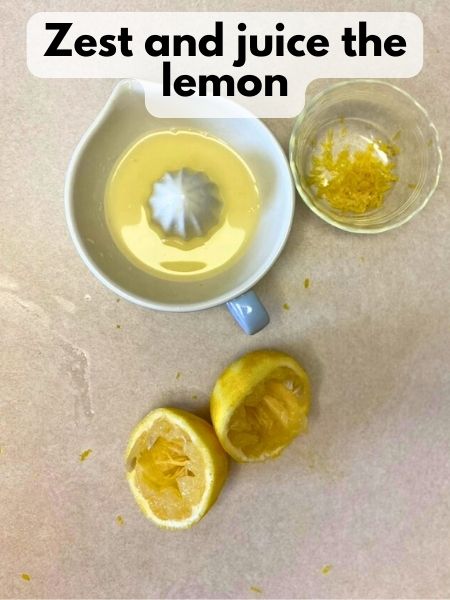 zest and juice lemon