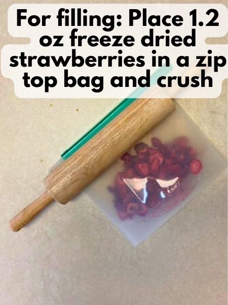 crush freeze dried strawberries