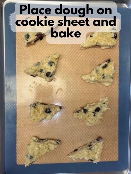 place wedges on cookie sheet, leaving room for spread