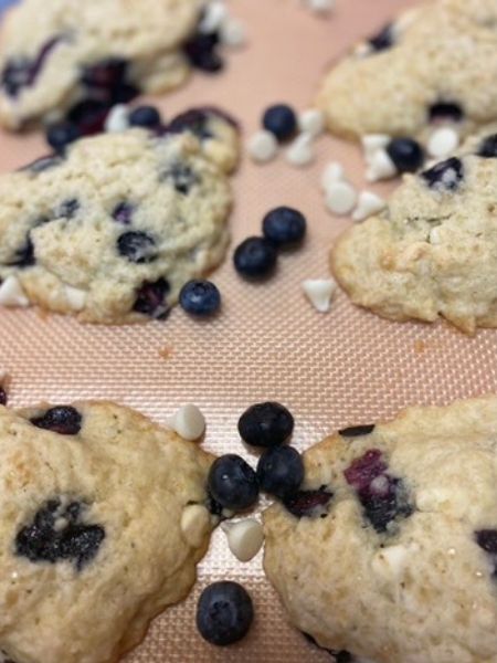 blueberry white chocolate chip scones