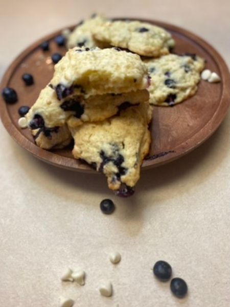 blueberry white chocolate chip scones