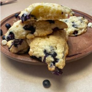 blueberry white chocolate chip scones