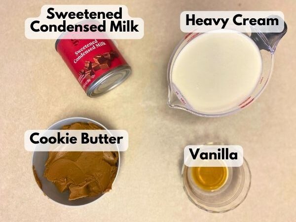 cookie butter ice cream ingredients