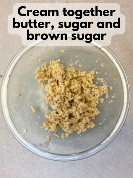 cream butter and sugars