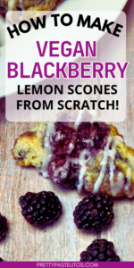 vegan blackberry lemon scones pin