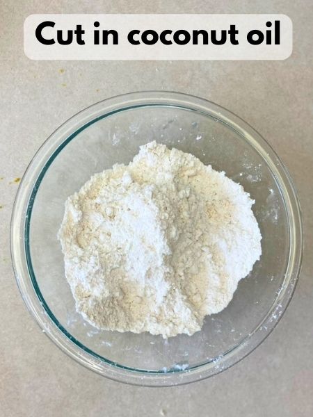 cut in coconut oil