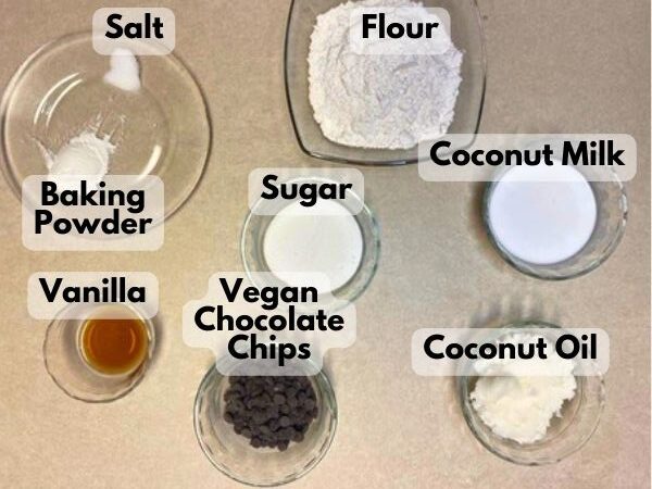 vegan chocolate chip scones ingredients