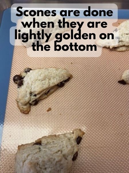 scones are done when lightly golden on the bottom