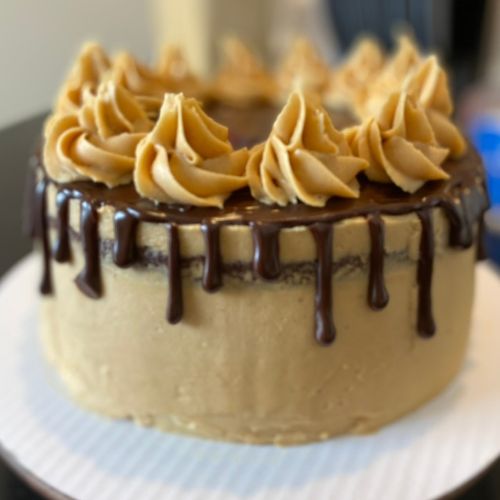 chocolate peanut butter layer cake from a box mix