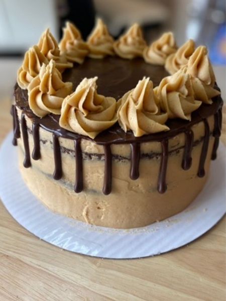 chocolate peanut butter layer cake from box mix