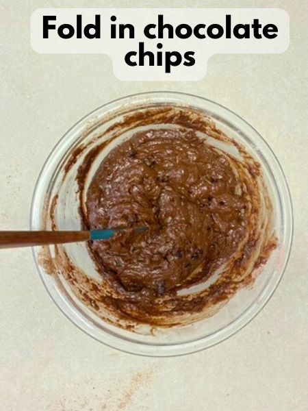 fold in vegan chocolate chips