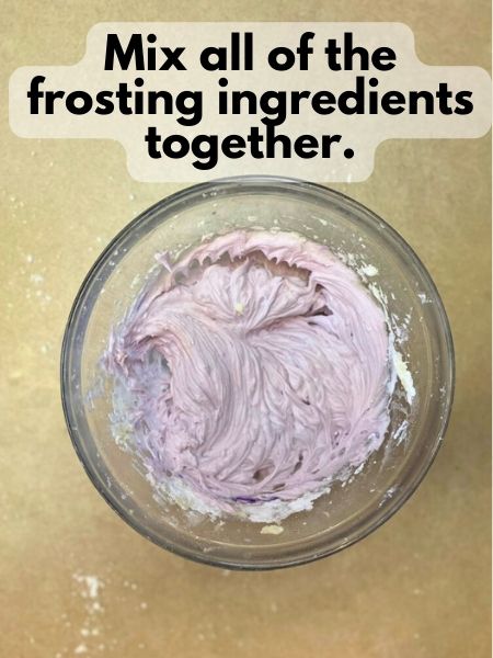 mix frosting ingredients together